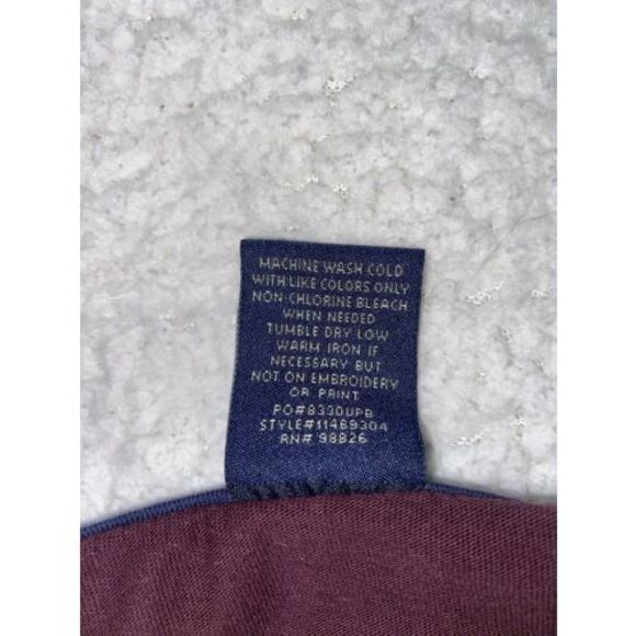US Polo Association Maroon Navy Crewneck Men’s Sz L Stripe - Picture 3 of 5